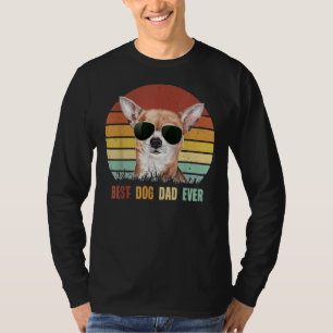 Herren Vintage Bester Hund Papa jemals Chihuahua T-Shirt