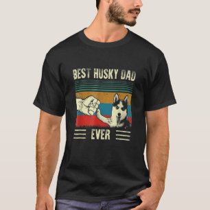 Herren Vintage Bester Hund Papa jemals Sibirian Hu T-Shirt