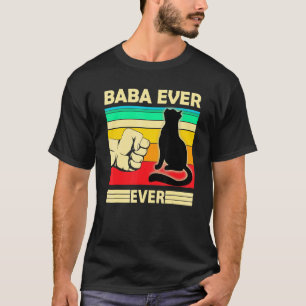 Herren Vintage Bester Katze Baba Ever Bump Fit Ka T-Shirt