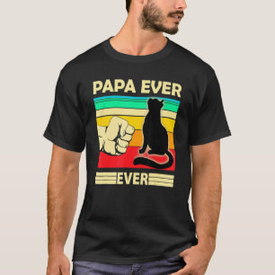 Herren Vintage Bester Katze Papa jemals Stoß Fit T-Shirt