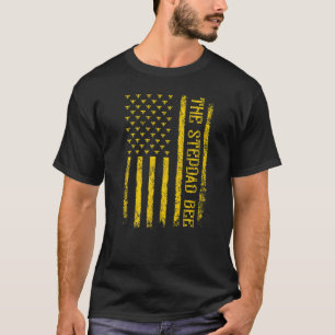 Herren Vintage Biene Amerikanische Flagge The Stie T-Shirt