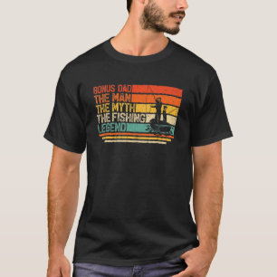 Herren Vintage Bonus Papa Der Mann Mythos Angelleg T-Shirt