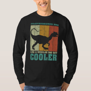 Herren Vintage Dilophosaurus Papa wie ein normaler T-Shirt