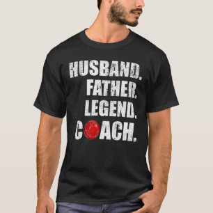 Herren Vintage Ehemann Vater Legende Boccia Traine T-Shirt