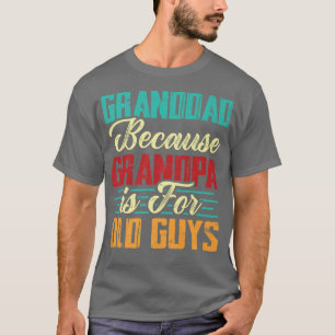 Herren Vintage Granddad, weil Opa für alte Männer T-Shirt
