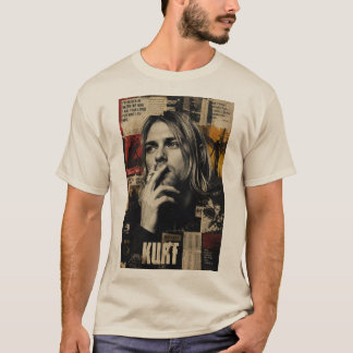 Herren Vintage-Grunge-Grafik-T-Shirt T-Shirt