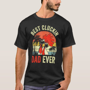 Herren Vintage Huhn Papa Bestes Cluckin Papa Ever T-Shirt