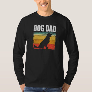 Herren Vintage Hund Papa Golden Golden Hund T-Shirt