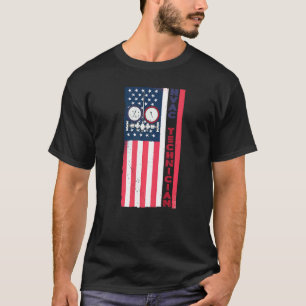Herren Vintage Hvac-Techniker USA Amerikanische Fl T-Shirt