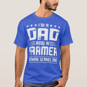 Herren Vintage Ich bin ein Vater und ein Landwirt  T-Shirt