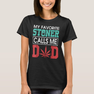 Herren Vintage Mein Lieblings Kiffer Nennt Mich Pa T-Shirt