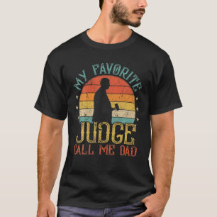 Herren Vintage Mein Lieblingsrichter Kumpels nenne T-Shirt