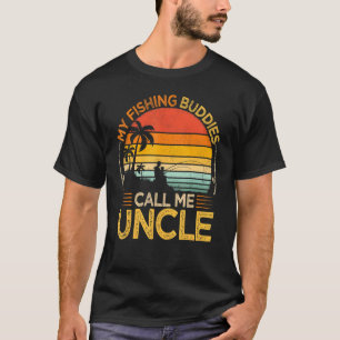 Herren Vintage Meine Angelfreunde nennen Onkel Ang T-Shirt