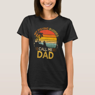 Herren Vintage Meine Angelfreunde nennen Papa Ange T-Shirt