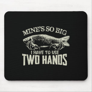 Herren Vintage Minen So groß, dass ich zwei Hände Mousepad