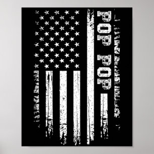 Herren Vintage p-p Amerikanische Flagge 4. Juli US Poster
