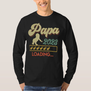 Herren Vintage Papa lädt 2023 werdender Vater Da T-Shirt