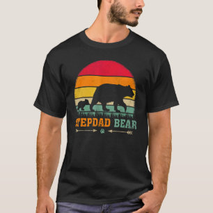 Herren Vintage Retro Bär Tier Stiefvater Bär Vat T-Shirt