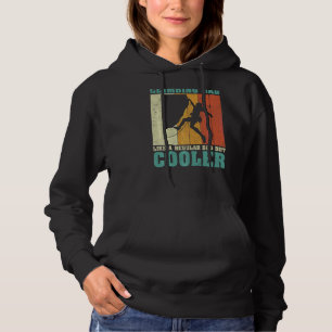 Herren Vintage Retro Bergsteigen Papa wie ein norm Hoodie