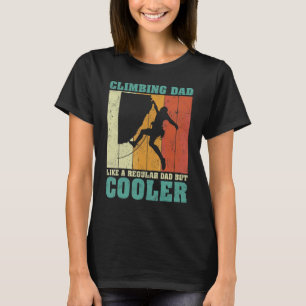 Herren Vintage Retro Bergsteigen Papa wie ein norm T-Shirt
