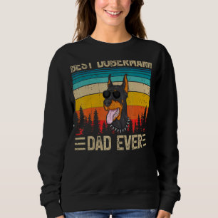 Herren Vintage Retro Bester Dobermann Dad Ever Vat Sweatshirt