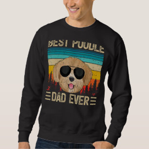 Herren Vintage Retro Bester Pudel-Vater Aller Zeit Sweatshirt