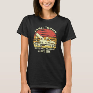 Herren Vintage Retro professionell Kamel Abschlepp T-Shirt