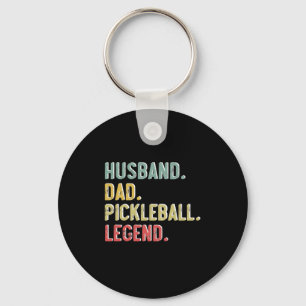Herren Vintage-Shirt Ehemann Vater Pickleball Lege Schlüsselanhänger
