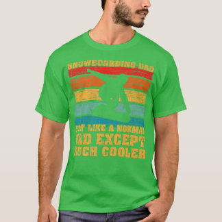 Herren Vintage Snowboarden Papa Wie ein normaler P T-Shirt