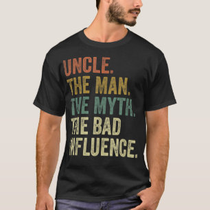 Herren Vintage-Spaß Onkel Mann Mythos schlechter E T-Shirt