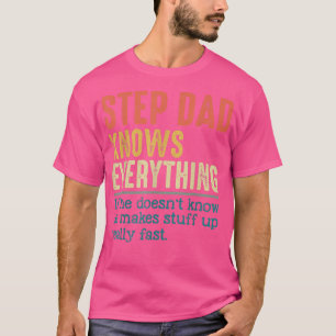 Herren Vintage Stiefvater weiß alles Lustig für V T-Shirt
