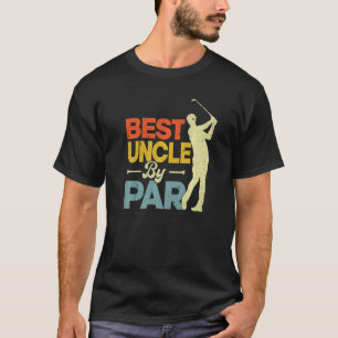 Herren Vintage Style Bester Onkel By Par Golf Lieb T-Shirt