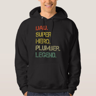 Herren Vintage Style Dad Held Klempner Legende Vat Hoodie