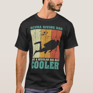 Herren Vintage-Tauchen Papa wie ein normaler Papa  T-Shirt
