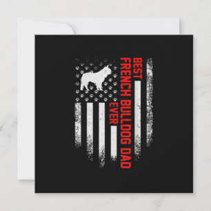 Herren Vintage USA Amerikanische Flagge Best Frenc Feiertagskarte