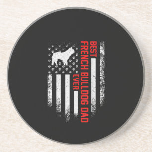 Herren Vintage USA Amerikanische Flagge Beste Fran Getränkeuntersetzer