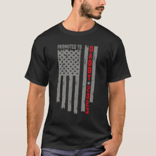 Herren Vintage Zum Papa Befördert 2023 Schwangersc T-Shirt