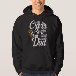 Herren Vollzeit Awesome Dad Zigarrenraucher Herren Hoodie