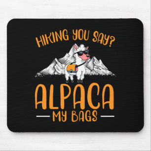 Herren Wandern Sie sagen Alpaka Taschen Tag Bergst Mousepad