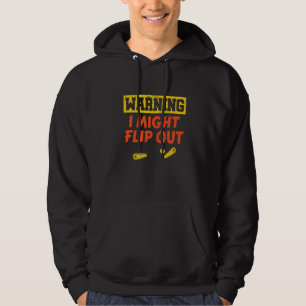 Herren Warnung Ich könnte ausflippen Retro Pinball Hoodie
