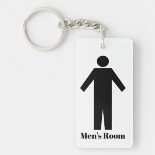 Herren-WC öffentliche Toilette Schlüsselanhänger