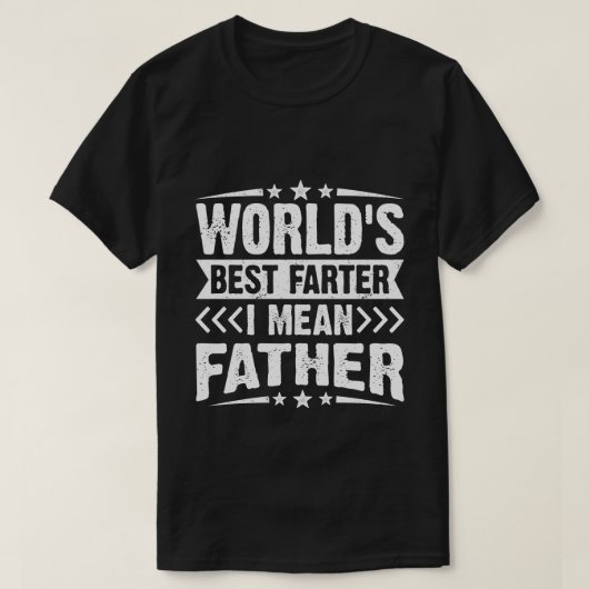 Herren Welten besten Farter in gemeinen Vater Väte T-Shirt (Design vorne)