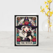 Herren Witch Tarot Karte Halloween Gothic Hexen (Gelbe Blume)