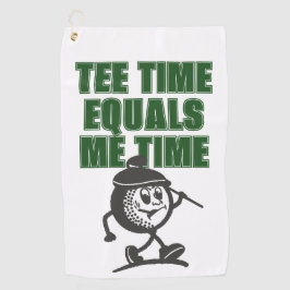Herren-Wochenend-Liga-Golf-Vater-Tee-Zeit-ist-glei Golfhandtuch