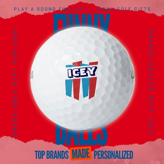 Herren-Wochenende-Scramble-Retro-Frozen-Drink-Paro Golfball