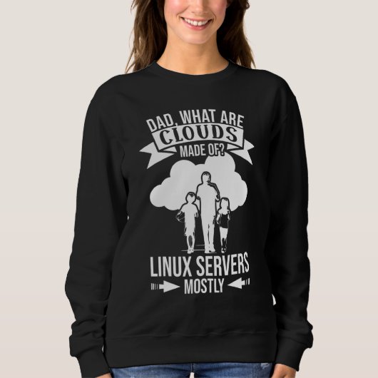 Herren Woraus bestehen Wolken Linux Cloud-Computi Sweatshirt (Vorderseite)