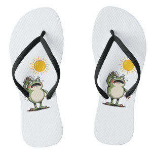 Herren Zen Frog Sunny Day Flip-Flops - Relaxed Badesandalen