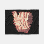 Herren Zombie-Eingeweide Innereien Magen Halloween Fleecedecke (Vorderseite (Horizontal))