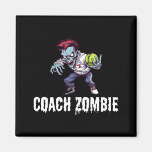Herren Zombie Sportlehrer Coach Halloween Magnet
