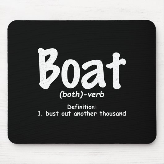 Herrenbootdefinition platzt ein weiteres Tausend a Mousepad (Vorne)